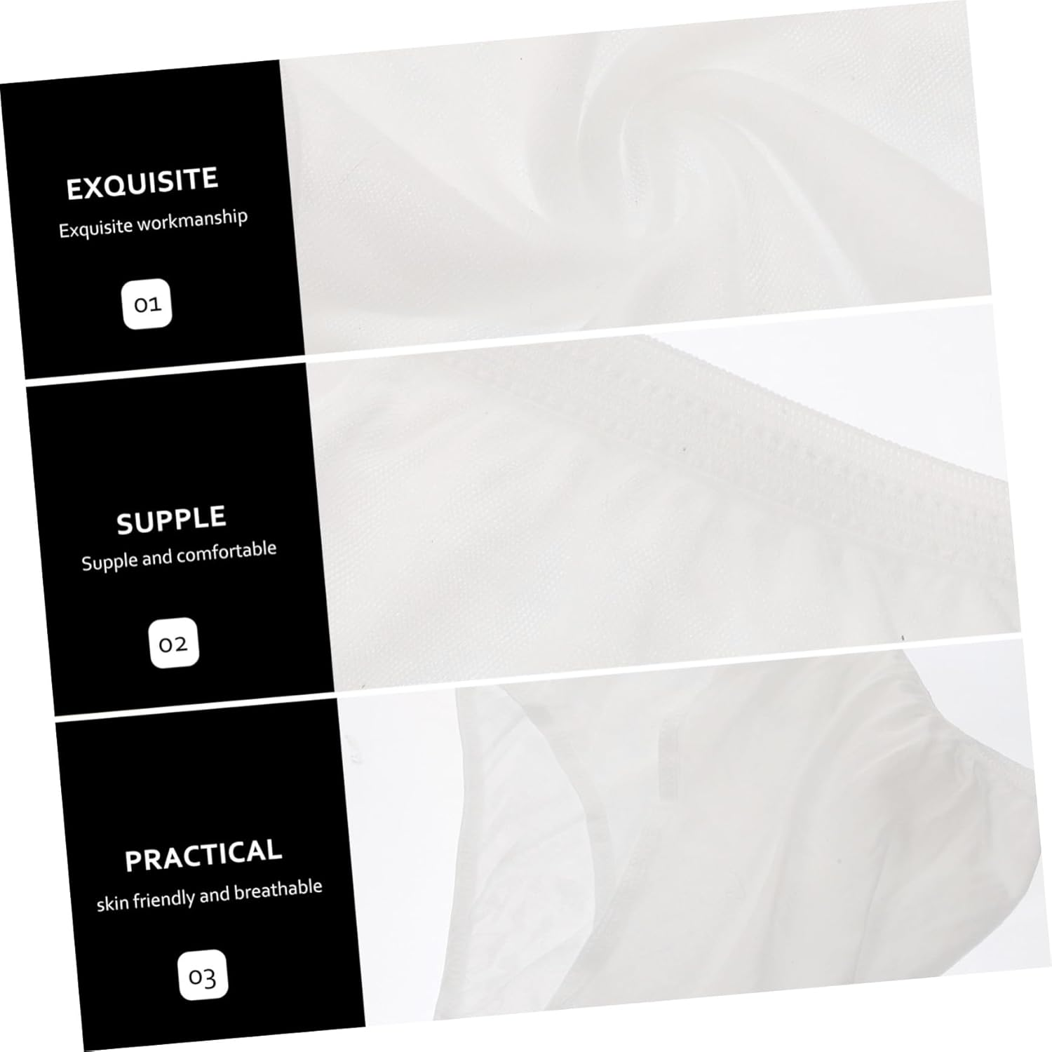 4Pcs Disposable Maternity Panties Flexible Cotton Underwear for Women Postpartum Confinement White XXL Portable Breathable image number 3