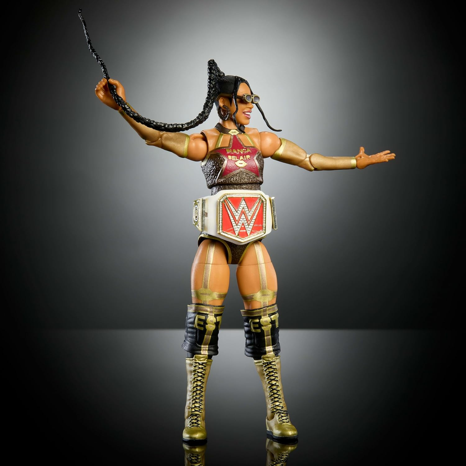 WWE Mattel Wrestlemania Elite Collection Bianca Belair Action Figure image number 4