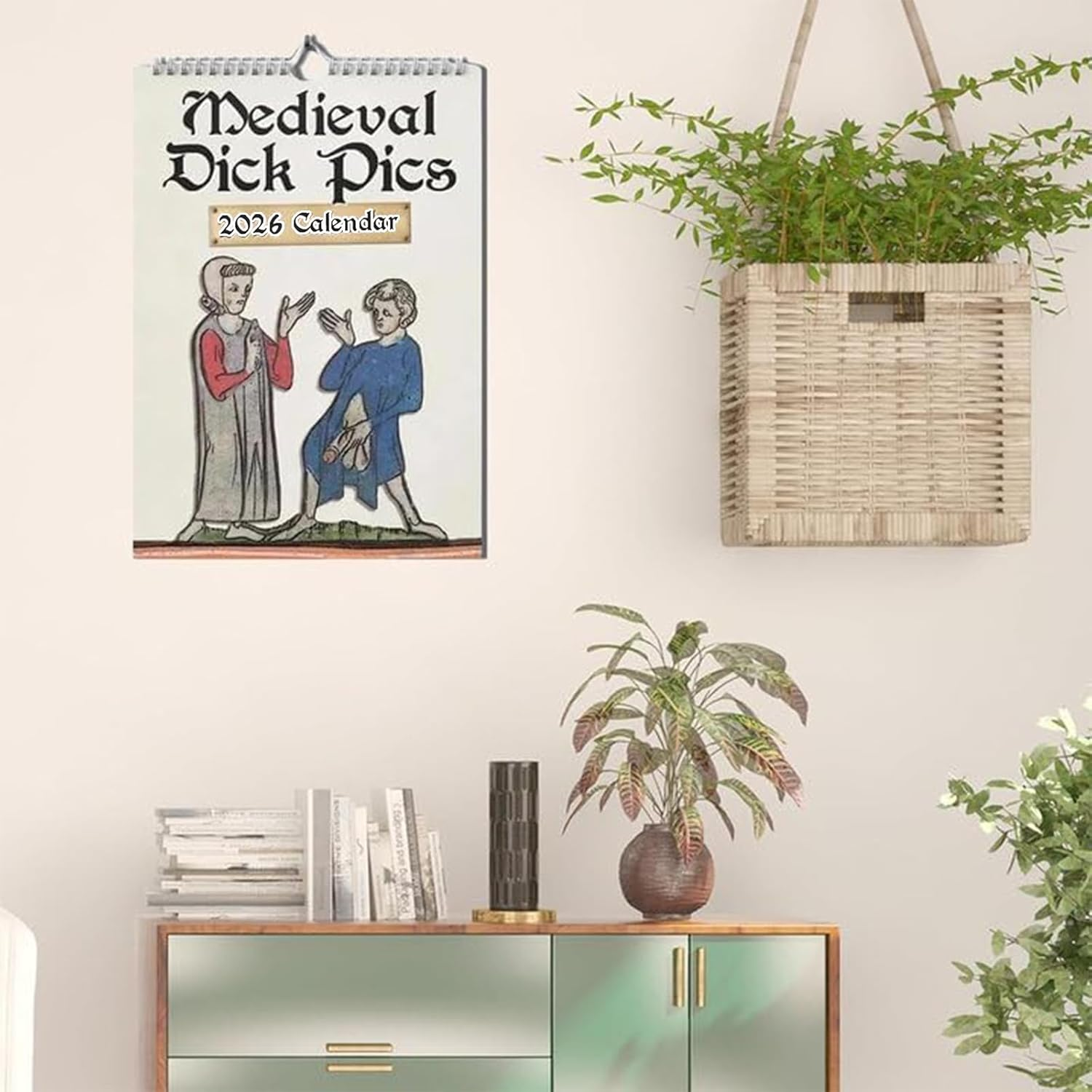 Medieval Dick Pics 2026 Calendar, Funny Rude Medieval Dick Wall Calendar 2026, Prank Pic 12 Months Calendars Gag Gifts for History Enthusiasts Adults Prankster image number 3