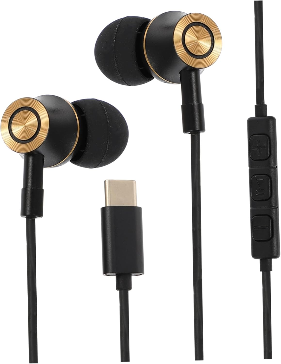 HONMEET USB Type-C In-Ear Earphones with Microphone for Phone Tablet Noise Canceling Wired Headset with TPE Cable Ergonomic Fit for Stable Comfortable Listening image number 4