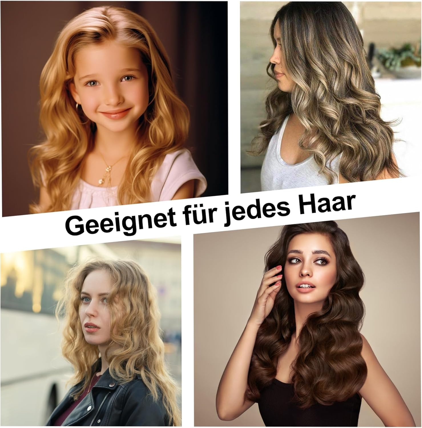 Pack of 6 Curls without Heat, Heat-Free Curlers, Overnight Curls, Overnight Blowout Curls, Satin Heat Free Curling Iron, DIY Heatless Curls Band for All Hair Types (Pink) image number 5