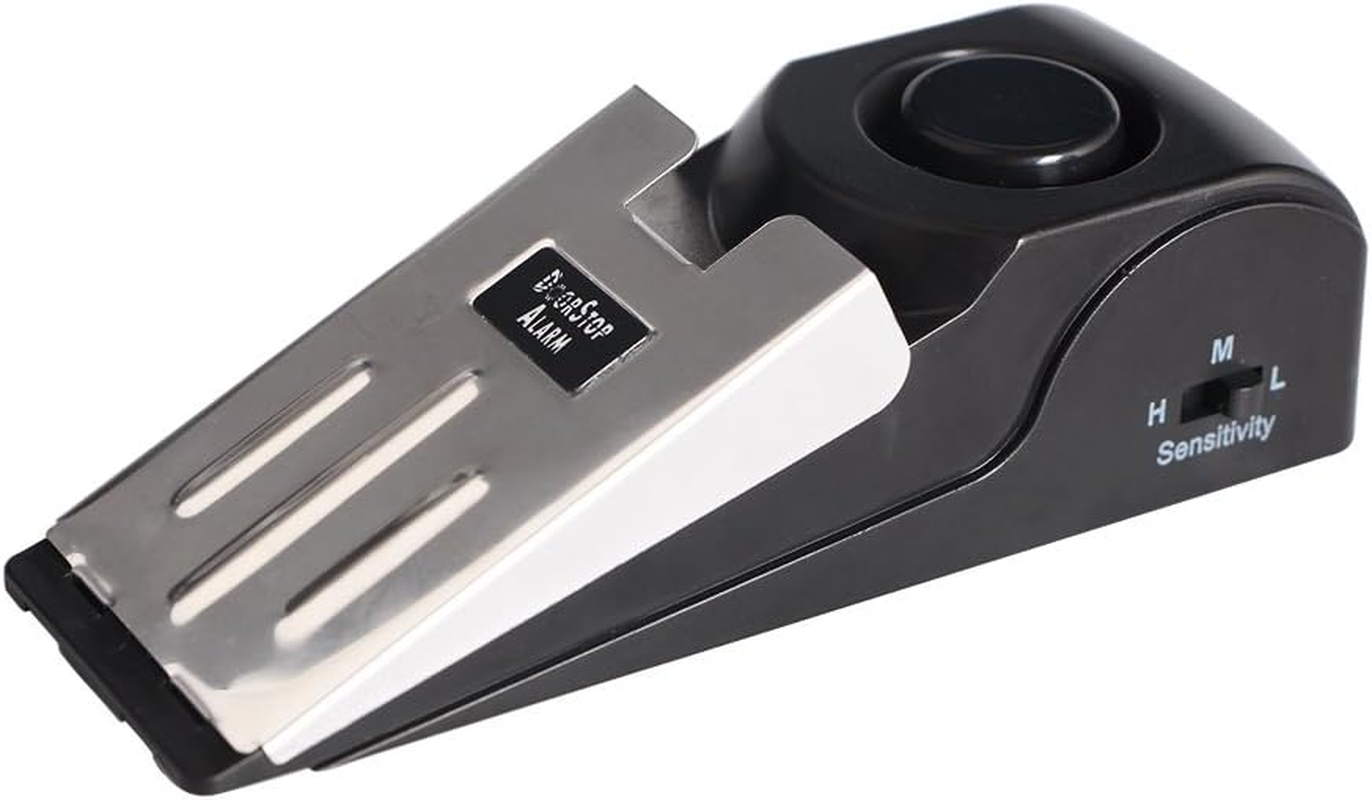 Door Stop Alarm Door Stopper Security System Doorstop Safety Tools with 120 Db Siren Great for Home Travel Apartment or Dorm (Pack of 1) image number 3