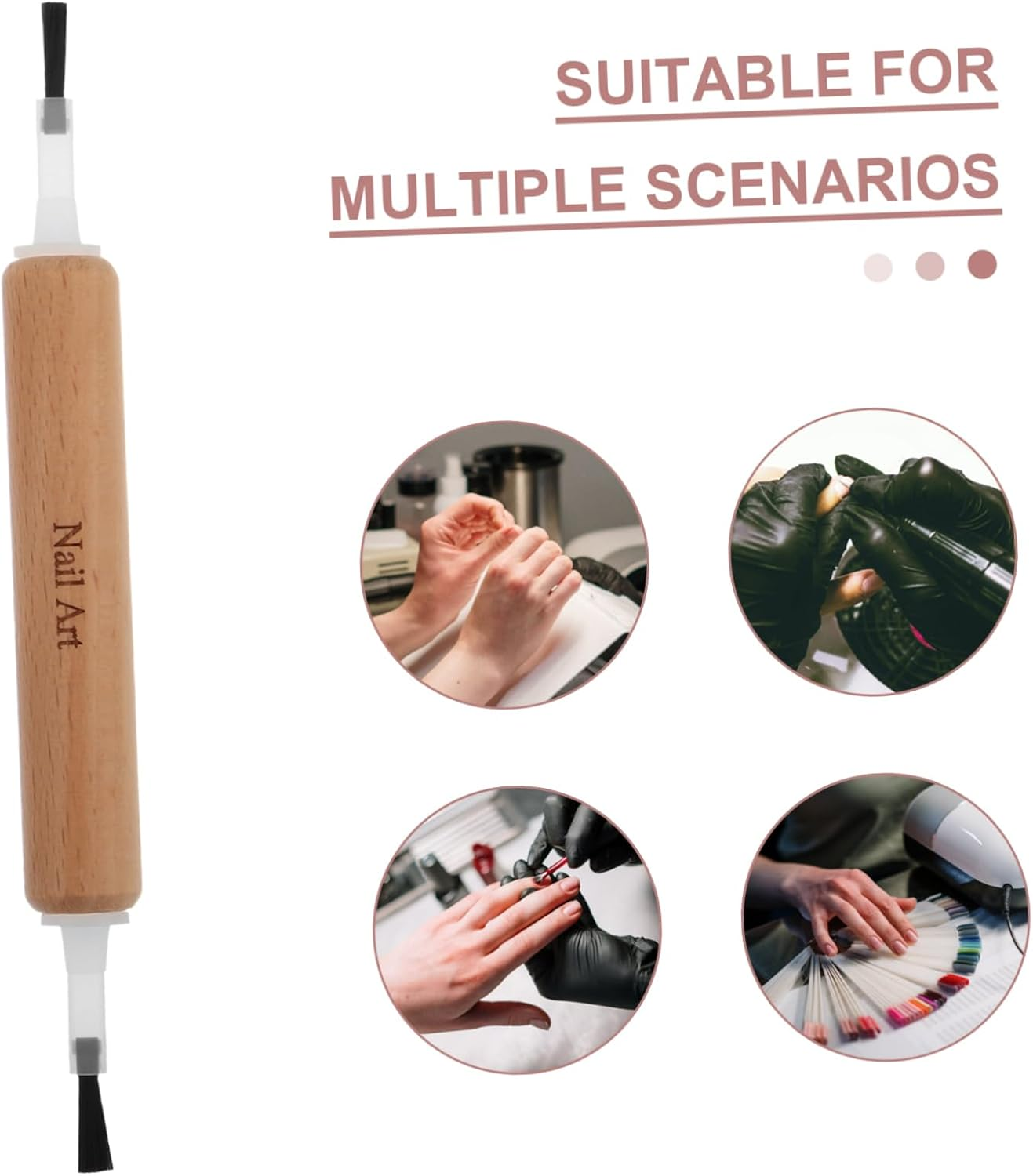 CIYODO Nail Art Tools Set Dual Head Gel Brush Replacement Kit for DIY Nail Painting for Professional and Home Use Easy Maintenance and Reliable Performance image number 6