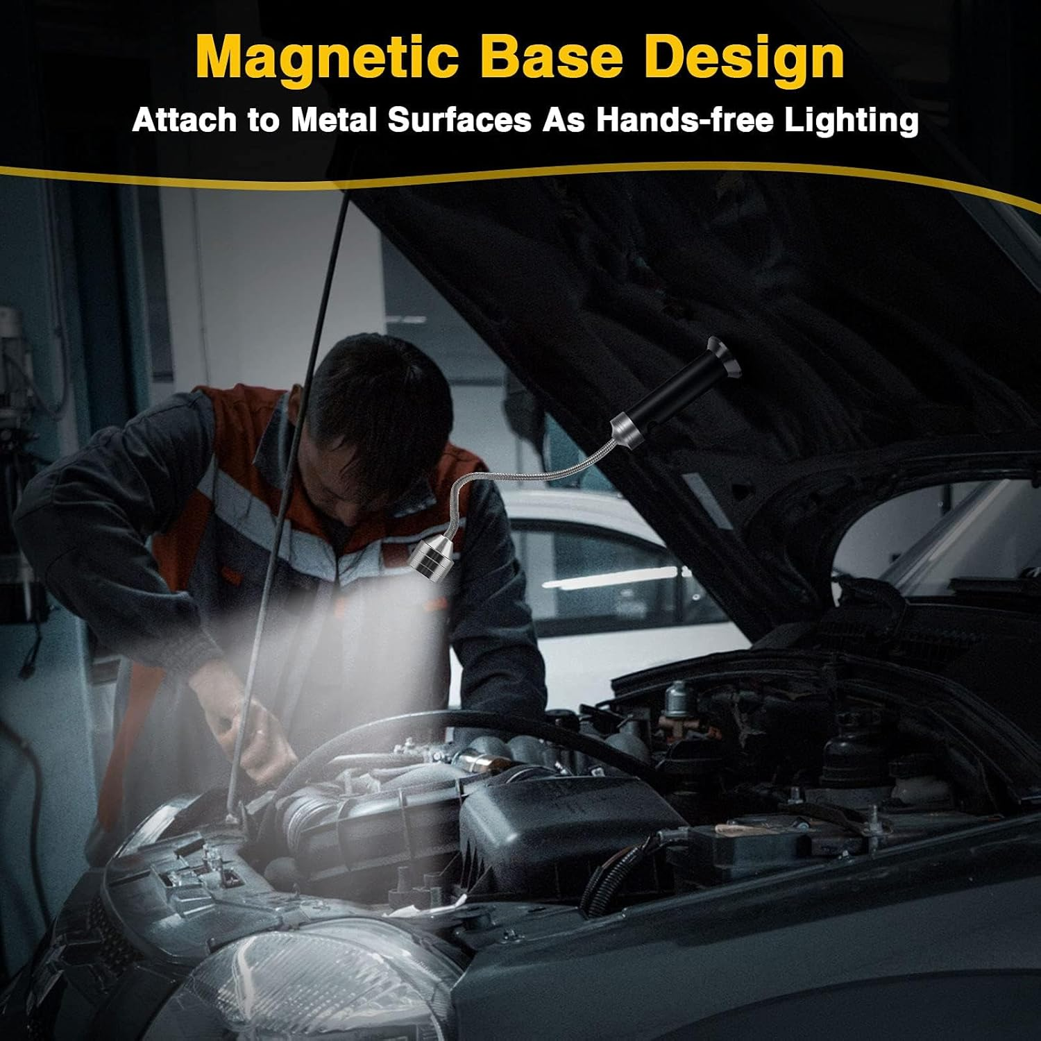 Barbecue Grill Light, Magnetic Base 360&deg; Rotate, Super-Bright, Grilling Gifts for Men, Gifts for Birthday Anniversary, Weather Resistant, Powerful LED BBQ Light 2 Pack image number 4