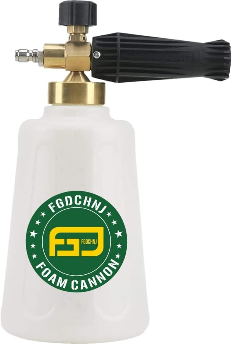 FGDCHNJ Pressure Washer Foam Cannon for Car Wash, Snow Foam Lance, 1/4&rdquo; Quick Connect, 1.5L Big Bottle, 3600 PSI Heavy Duty image number 6