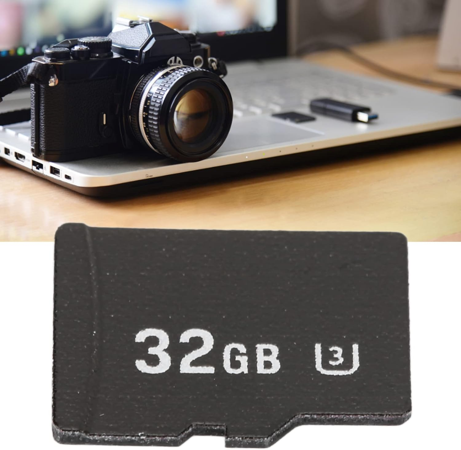 TF Memory Card with Adapter, High Speed Read Speed up to 80MBS, Write Speed up to 30MBS for Car Action Cameras (32GB)