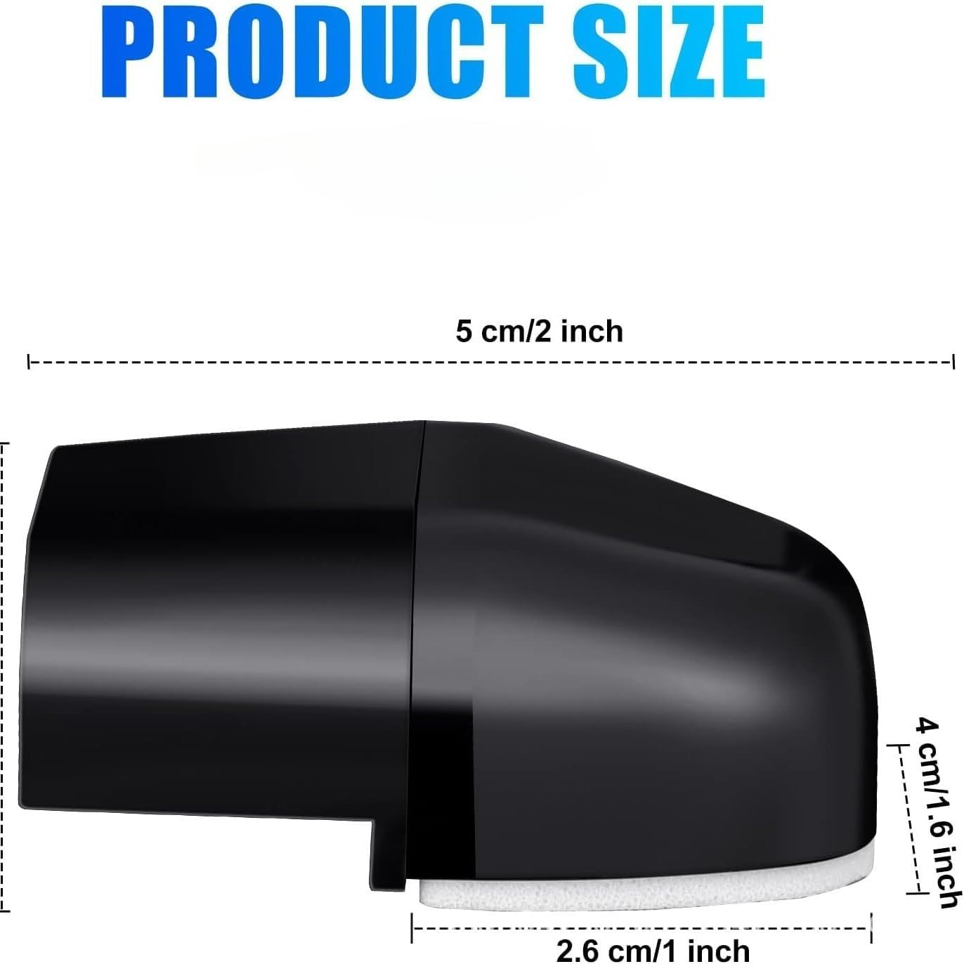 4PCS Animal Repellers Car Sonic Animal Repellers Shoo Whistle Roo Deer Kangaroo Rabbit 4WD Car Grille Animal Alert, Black