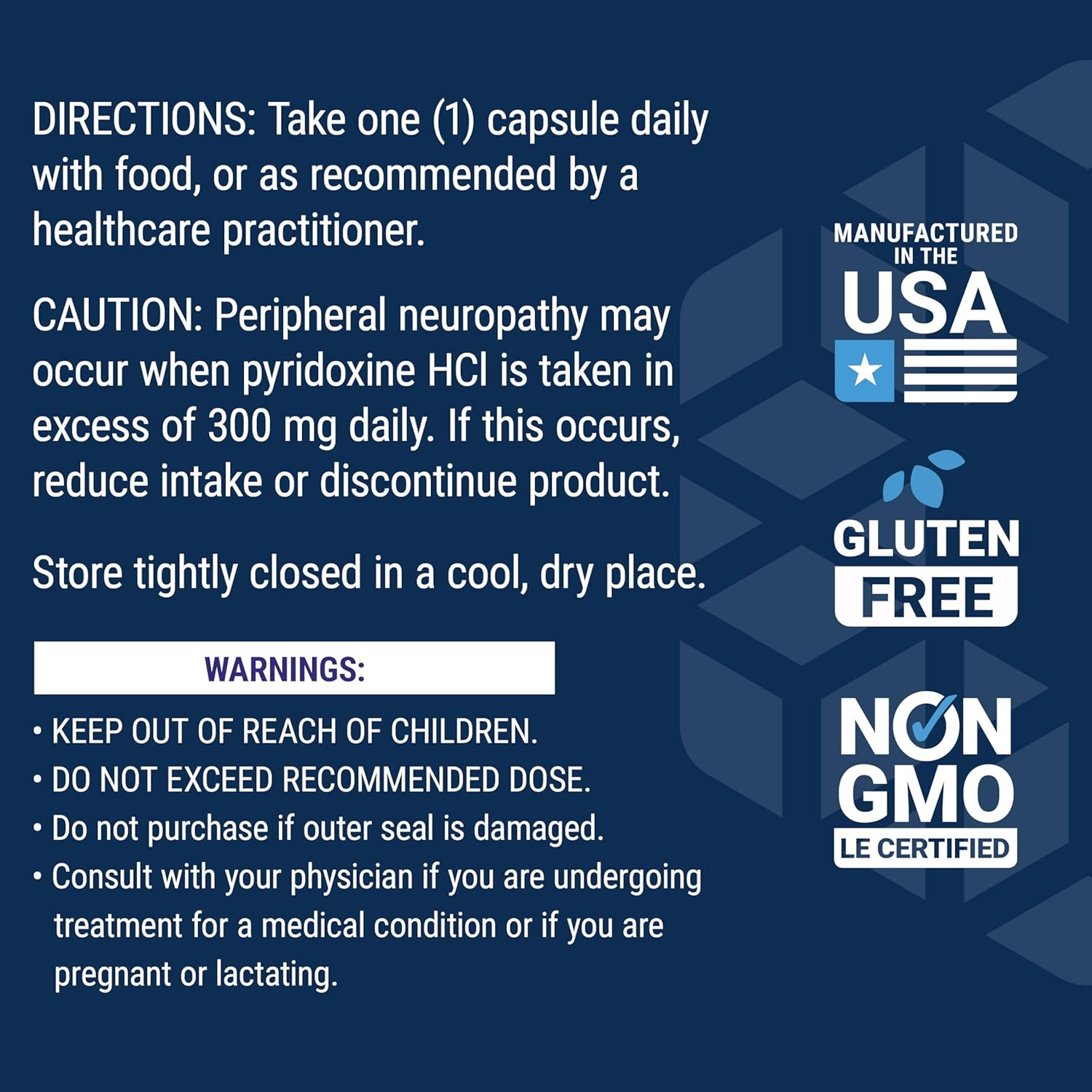 Life Extension Vitamin B6 250 Mg, 100 V Caps image number 5
