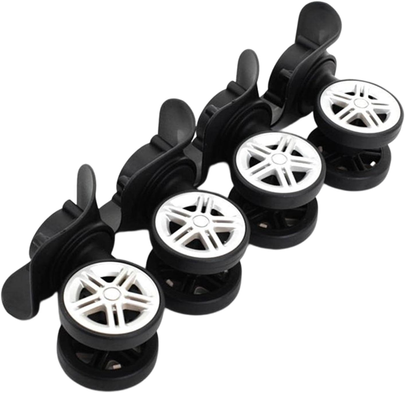Ronyme 4 Pieces Luggage Suitcase Wheels Left and Right Swivel Wheel Spinner Wheels Accessory image number 3