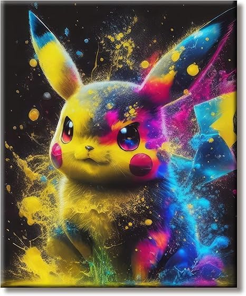 Paint by Numbers for Adults, Children, Wrinkle-Free Canvas Pictures, Cartoon Anime DIY Painting Kit with Brush and Acrylic Paint, as a Gift, Large Canvas for Wall Decoration, 40 X 50 Cm image number 2