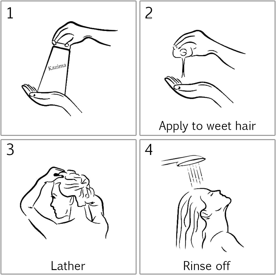 KAZIMA Bringha anti Hair Fall Control Shampoo (200Ml) + anti Hair Fall & Damage Control Conditioner (200Ml) image number 2