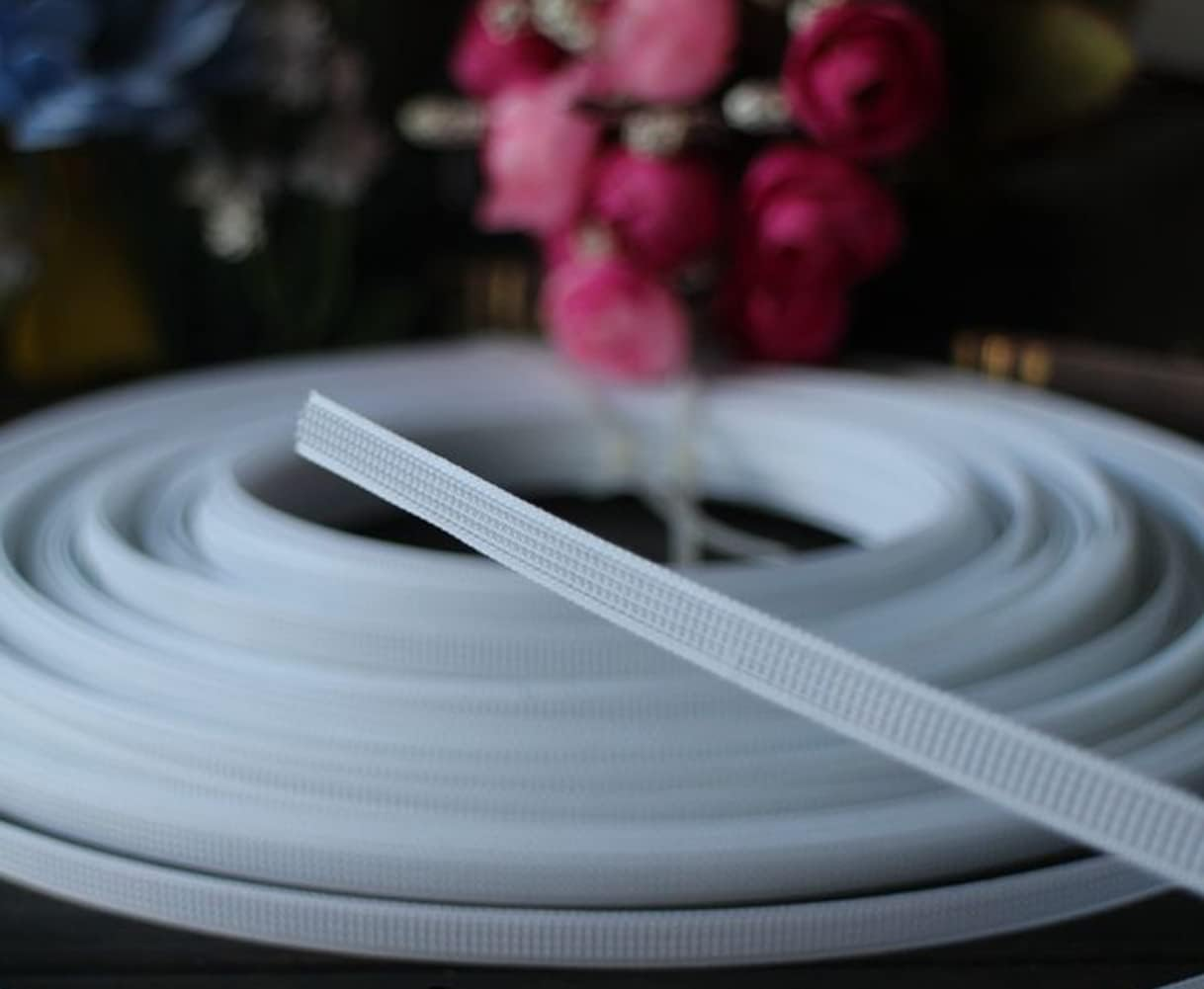 50 Yard 6Mm High Density Polyester Boning for Sewing Wedding Dress Corset,Bridal Gown,Lingerie,Nursing Cap, Party Gown, White (6Mm) image number 4