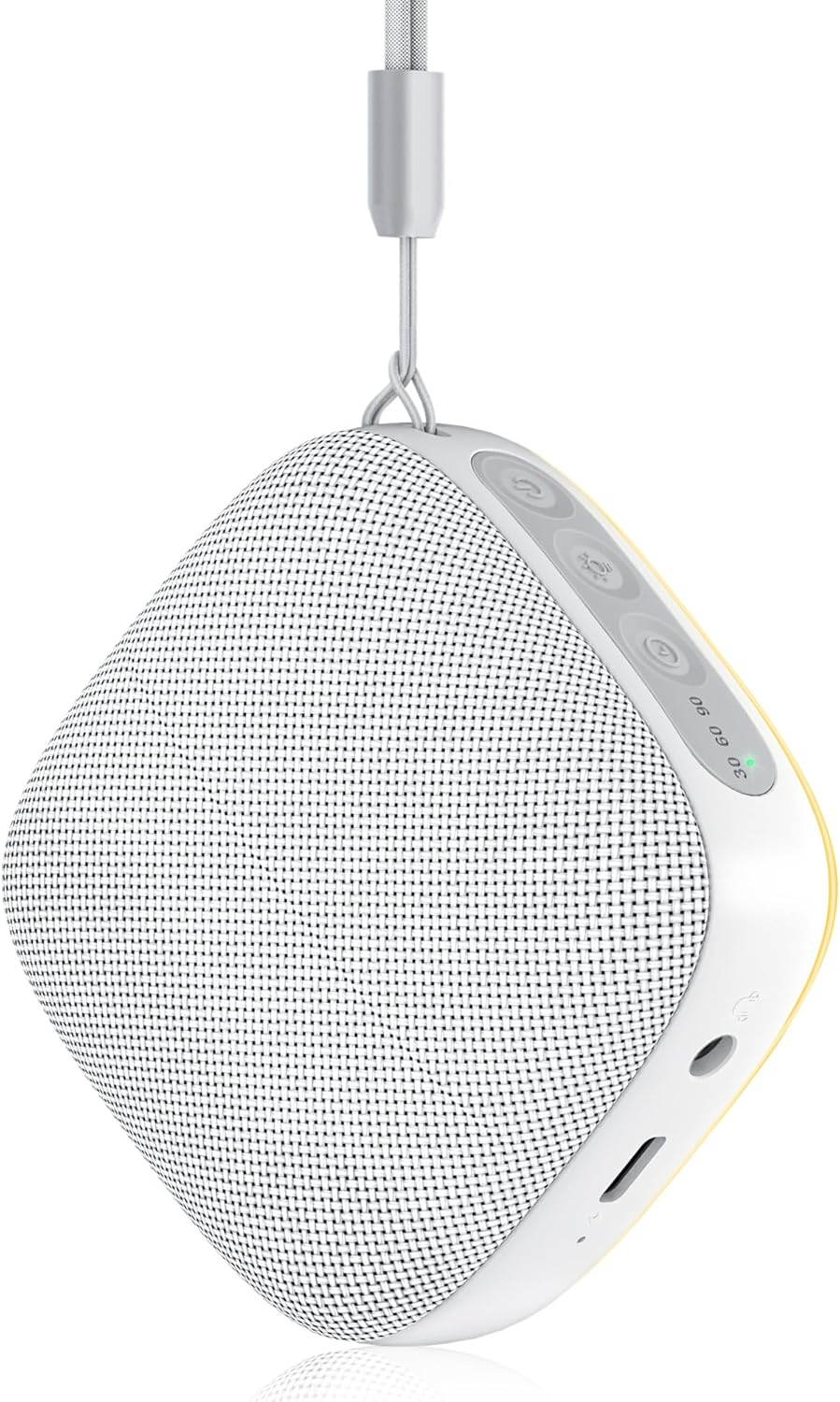 Portable White Noise Machine, 52-Hour Lasting Travel Sound Machine with Headphone Jack, 20 Soothing Sounds, Adjustable LED Light, 3 Timer Modes & Memory Function, Promotes Deep Sleep for Baby, Adults image number 2