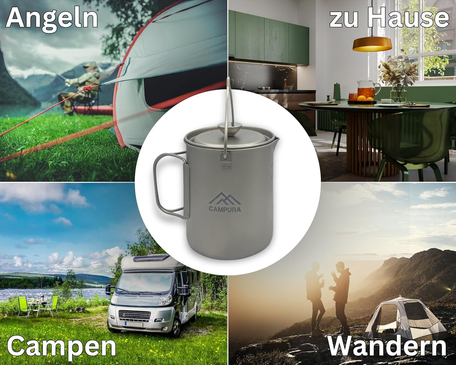 Campura Titan French Press Pot - 750 Ml Precision Filter, Lightweight & Compact, Outdoor Coffee Maker, Camping French Press image number 5