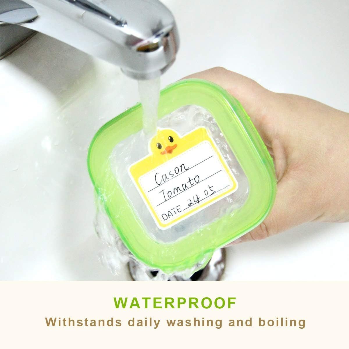 Kids Label for Daycare, Baby Bottle Labels, Name Labels Kids, Self Laminating, Waterproof, Name Label Stickers for School Supplies, Water Bot (Blue-160Pcs) image number 4