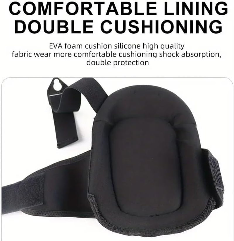 AIMALL Hard Shell Work Kneepads, Anti-Collision and Wear-Resistant, 8.66 X 7.87 Inches, Suitable for Engineering, Gardening, and Outdoor Sports image number 3