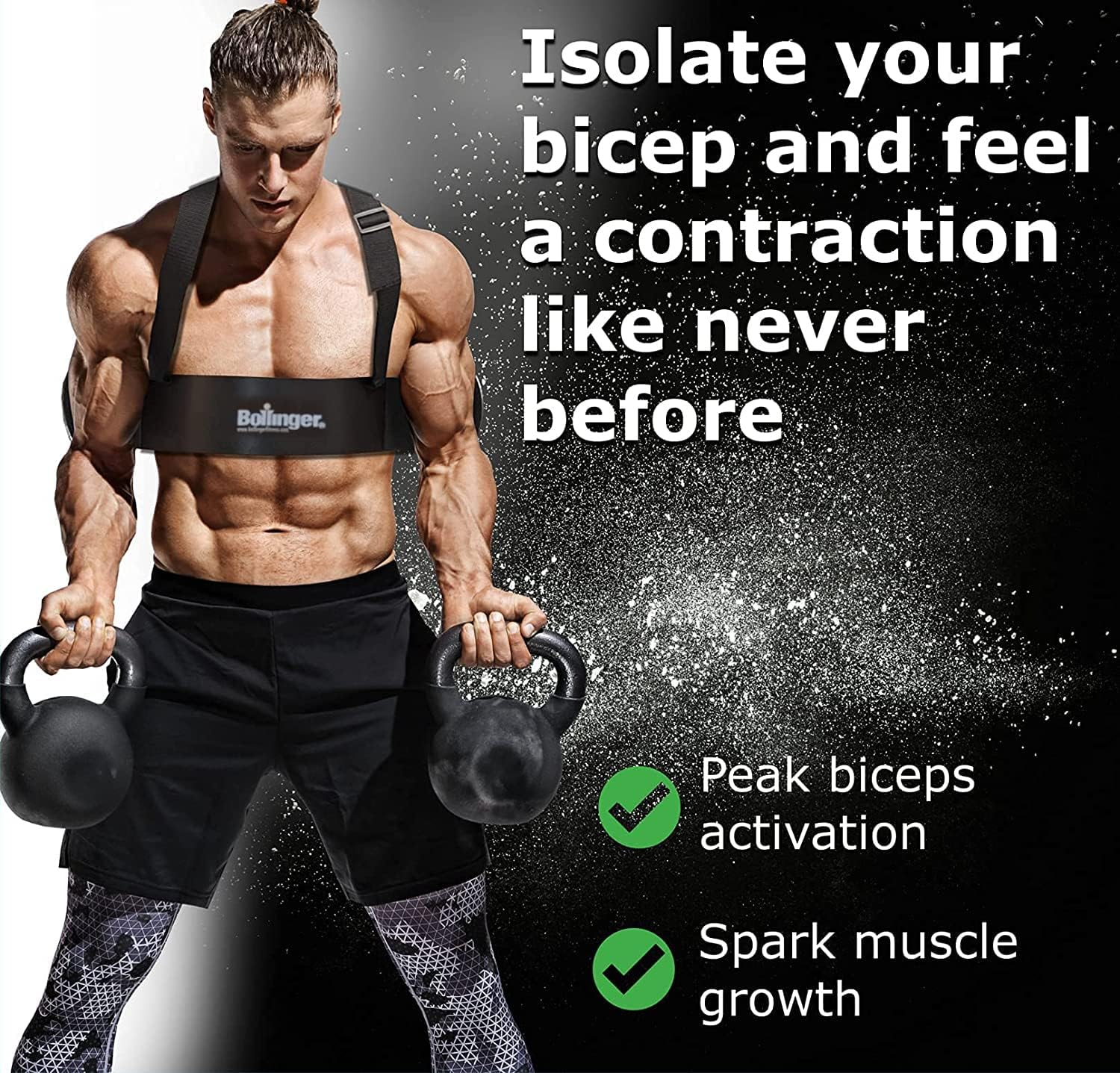 Sports Arm Blaster for Biceps & Triceps Dumbbells & Barbells Curls Muscle Builder Bicep Isolator for Big Arms Bodybuilding & Weight Lifting Support for Strength & Muscle image number 3