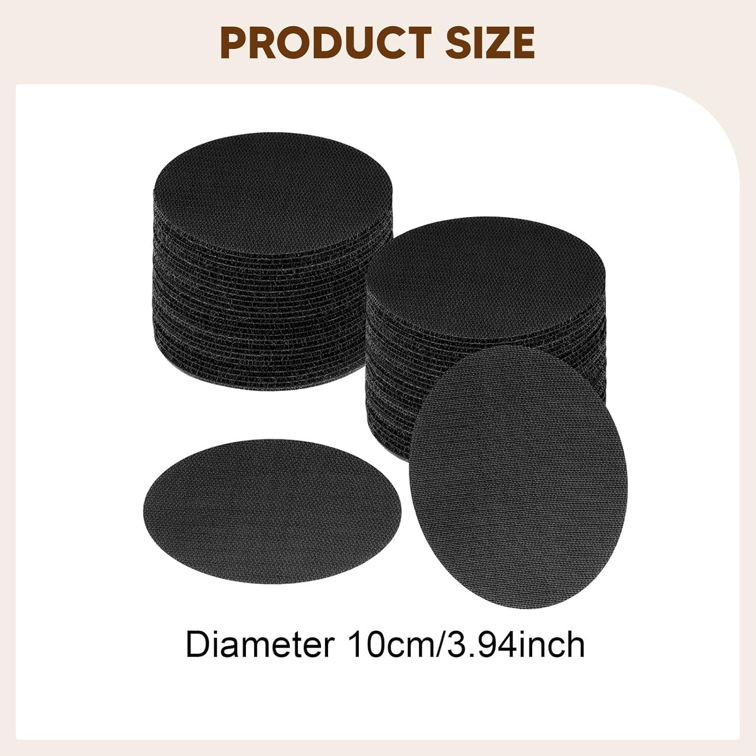 Ｂｅｓｇａ Carpet Dots Markers Spots Marker Sticker round 10Cm Floor Markers Floor Circles Spots for Gaming, Black, 48PC image number 6