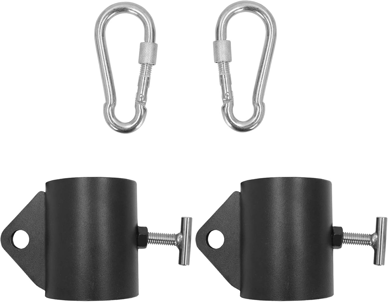 Luwint Mini Barbell Jack/Chain Collars with Loop for Weightlifting Deadlift image number 2
