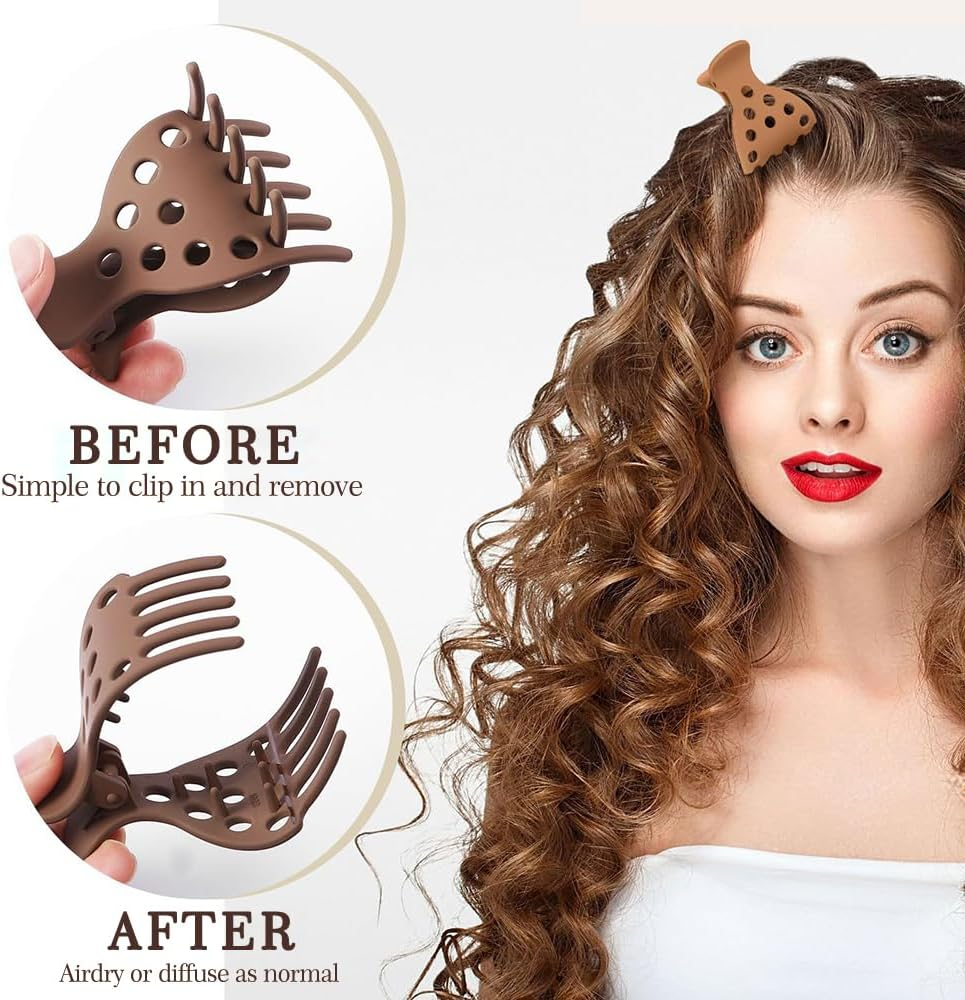 XFSRG Pack of 7 Women'S Hair Clips for Lifting Hair Roots Volume Curly Hair Clips for All Occasions (Multicolour A)