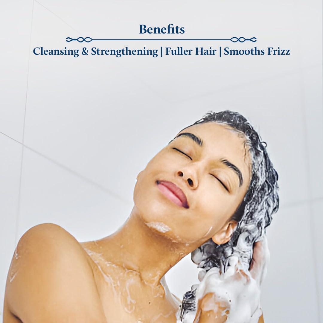 Blue Nectar Batana & Almond Hair Shampoo for Thicker & Fuller Hair | Sulphate Free | All Hair Types (17 Herbs, 200Ml) image number 4