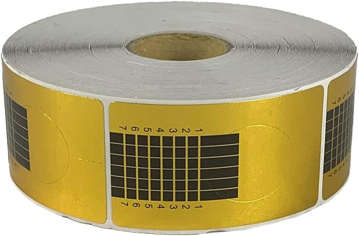 LEOFLA Roll of Gold Paper 500 Pieces Nail Art for Nail Reconstruction Nail Extension Variable Media