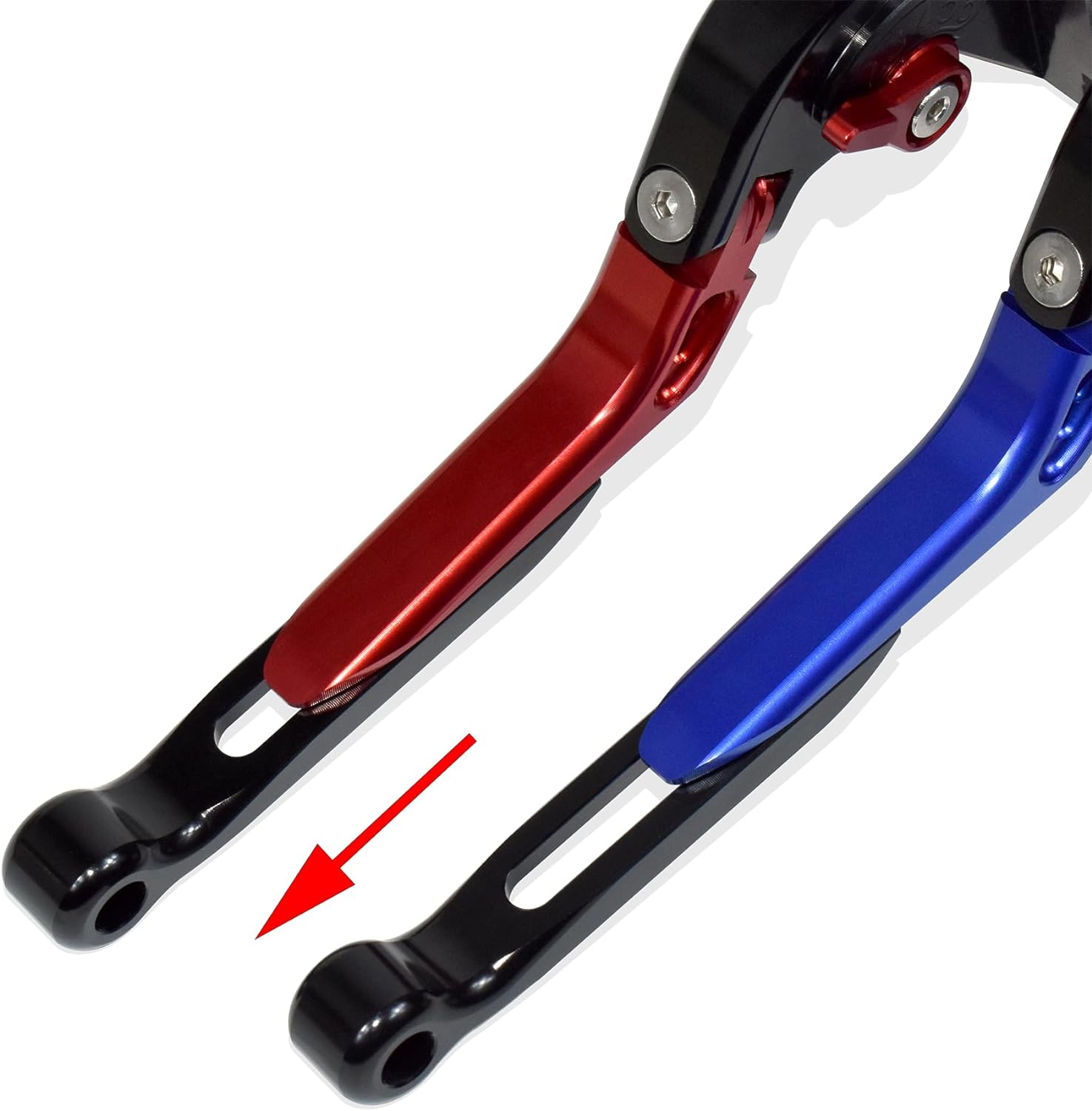 Retractable Foldable Brake Lever Clutch Lever for Triumph Tiger 1200 Explorer/Xe/Xc/Xr 2012-2020, CNC Aluminum Alloy Made (Blue) - Blue image number 4
