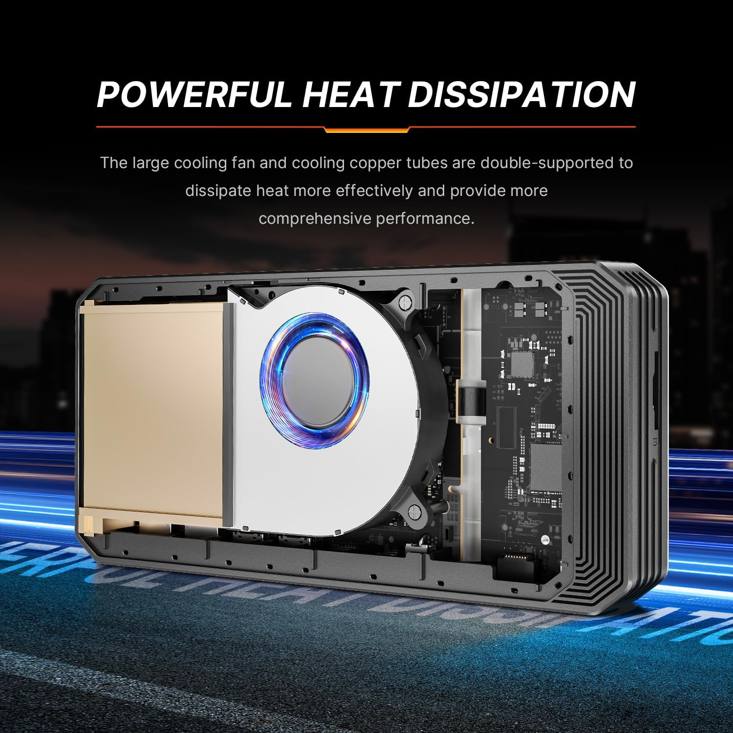 BOSGAME GVP7600 AMD Radeon RX 7600M XT Egpu External Graphics Card USB Hub USB4 | Oculink | HDMI | Display Port | LAN | M.2 NVME SSD Expansion Slot