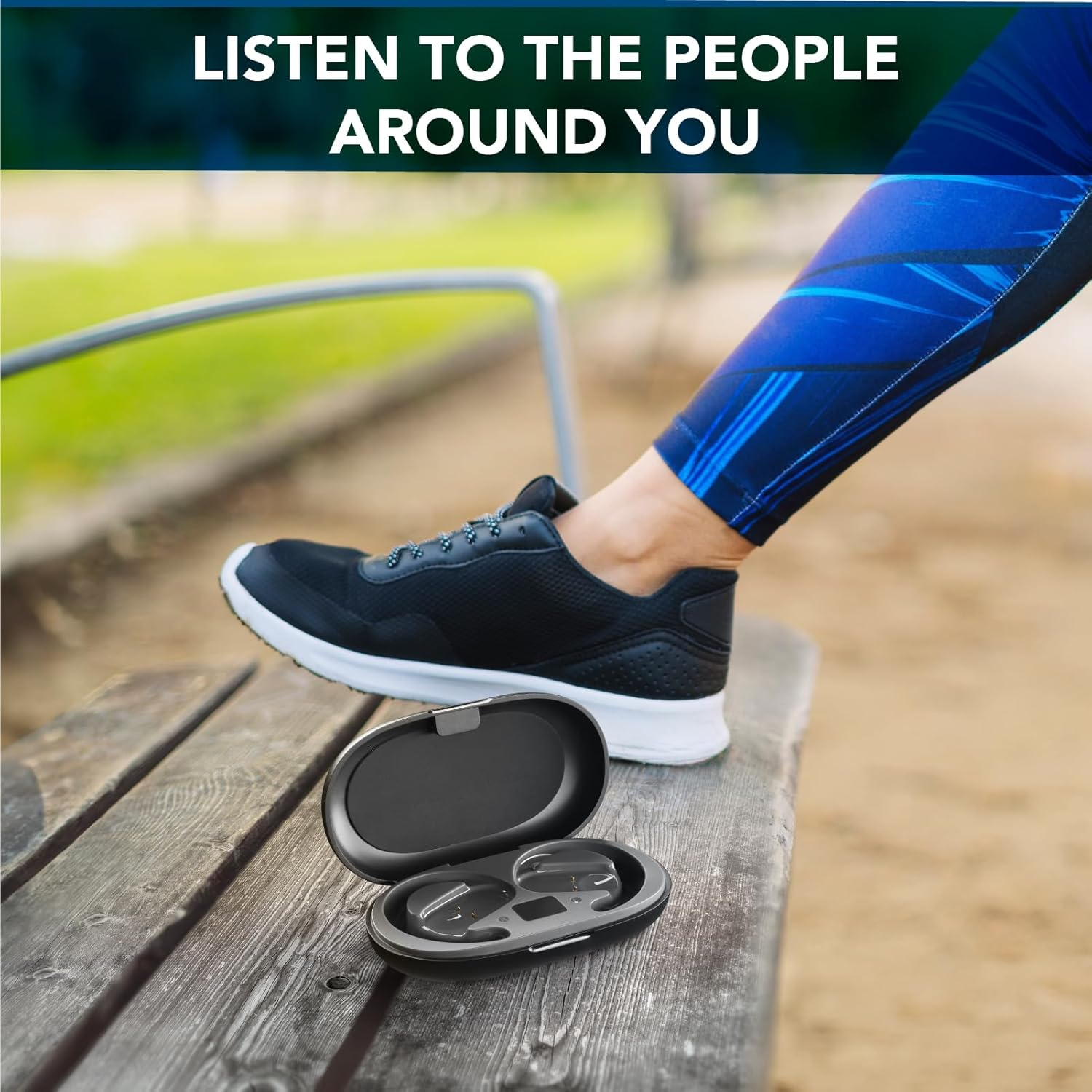 Cellularline - Open Ear Bluetooth Headset - 54 Hours Playtime - IPX5 Certified - Adjustable Headband - Black image number 5