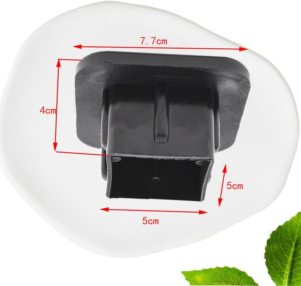 2 Pcs Black Tow Receiver Tube Plug Cap, 2 Inch Trailer Hitch Tube Cover Plug Cap, Trailer Hitch Cover Tube Plug Insert for Most Cars image number 1