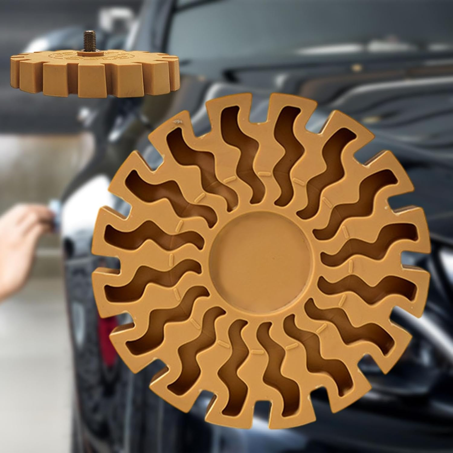 Wheel Decal Remover Wheel Sticker Remover for Rubber Wheel | Rubber Wheel for Car Sticker Removal,Precise and Efficient Wheel Sticker Remover for Barch image number 5