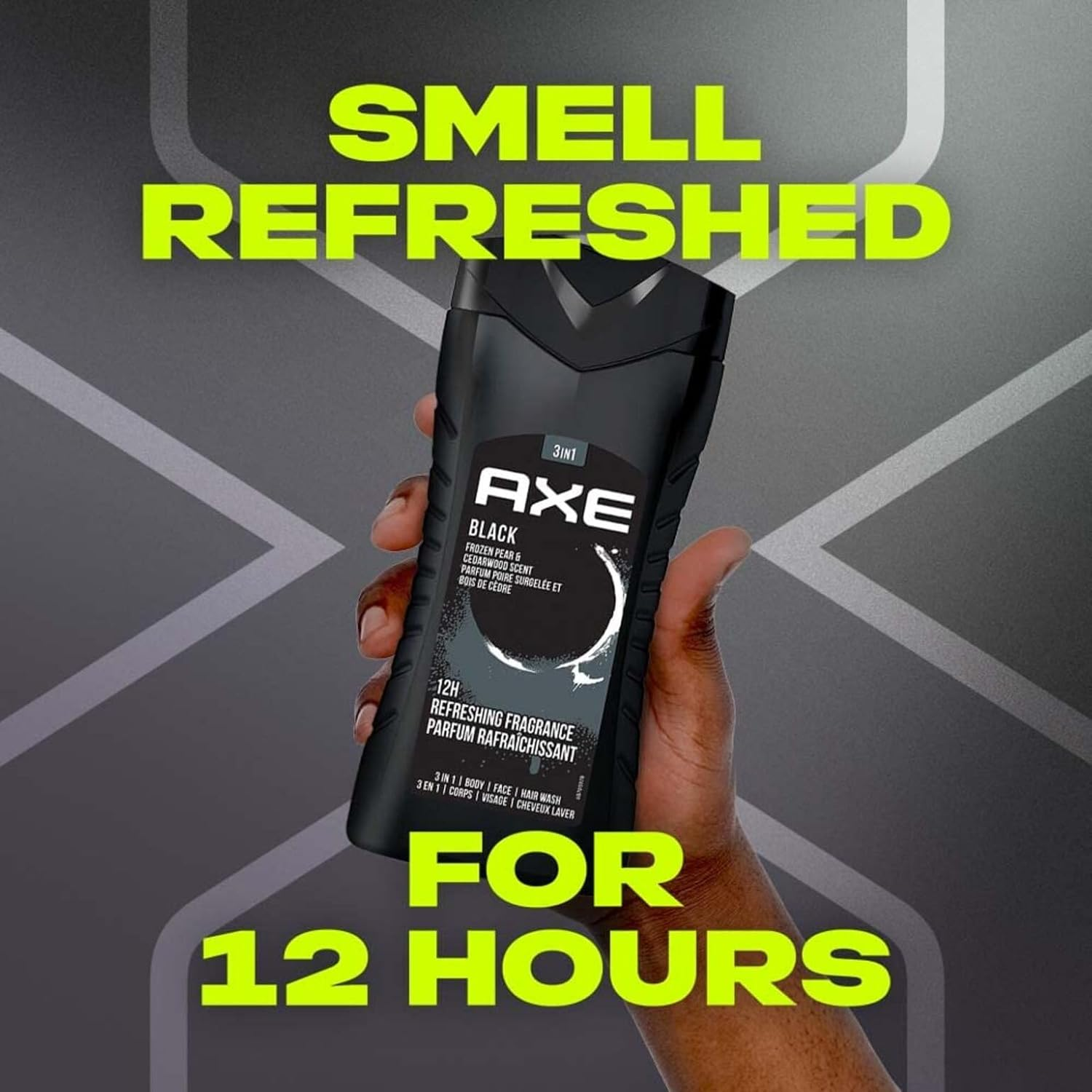 AXE 3-In-1 Body, Face and Hair Wash, Black, 250Ml image number 1