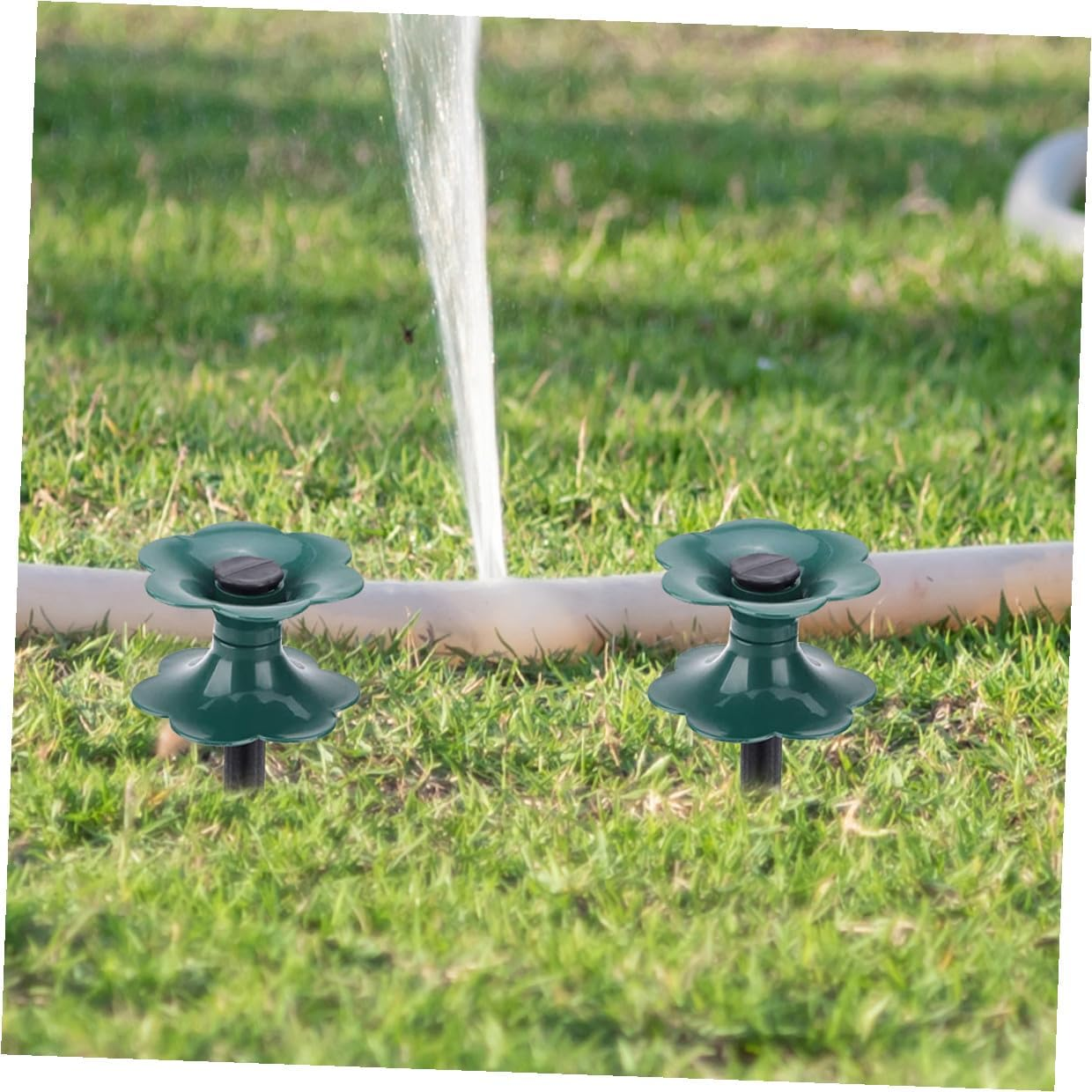 Hose Guide Spikes Winding Wheels for Garden Lawn Protection Sturdy PVC 4Pcs Set Prevents Hose Damage image number 2