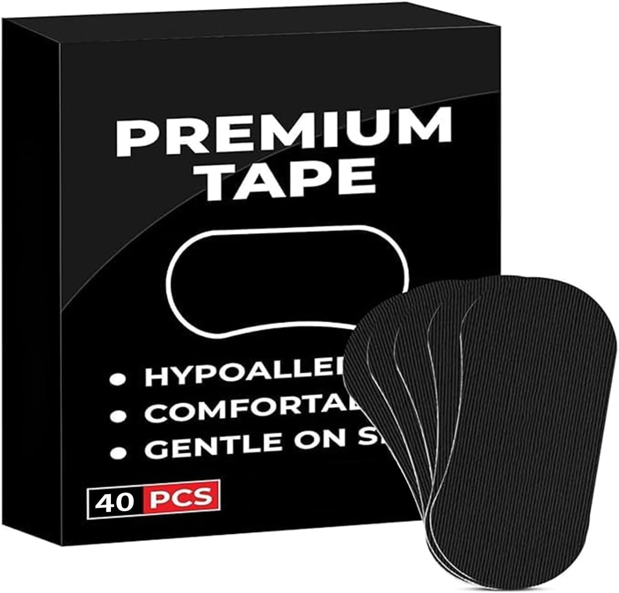 Mouth Tape for Sleeping-40 Pack , anti Snoring Sleep Tape, Extra Strength Nasal Strips, Breathability&Adhesion, Comfortable Adhesive for Sleep and Gentle Skin Tape, Reduce Snoring Solution Sleep Strips image number 4