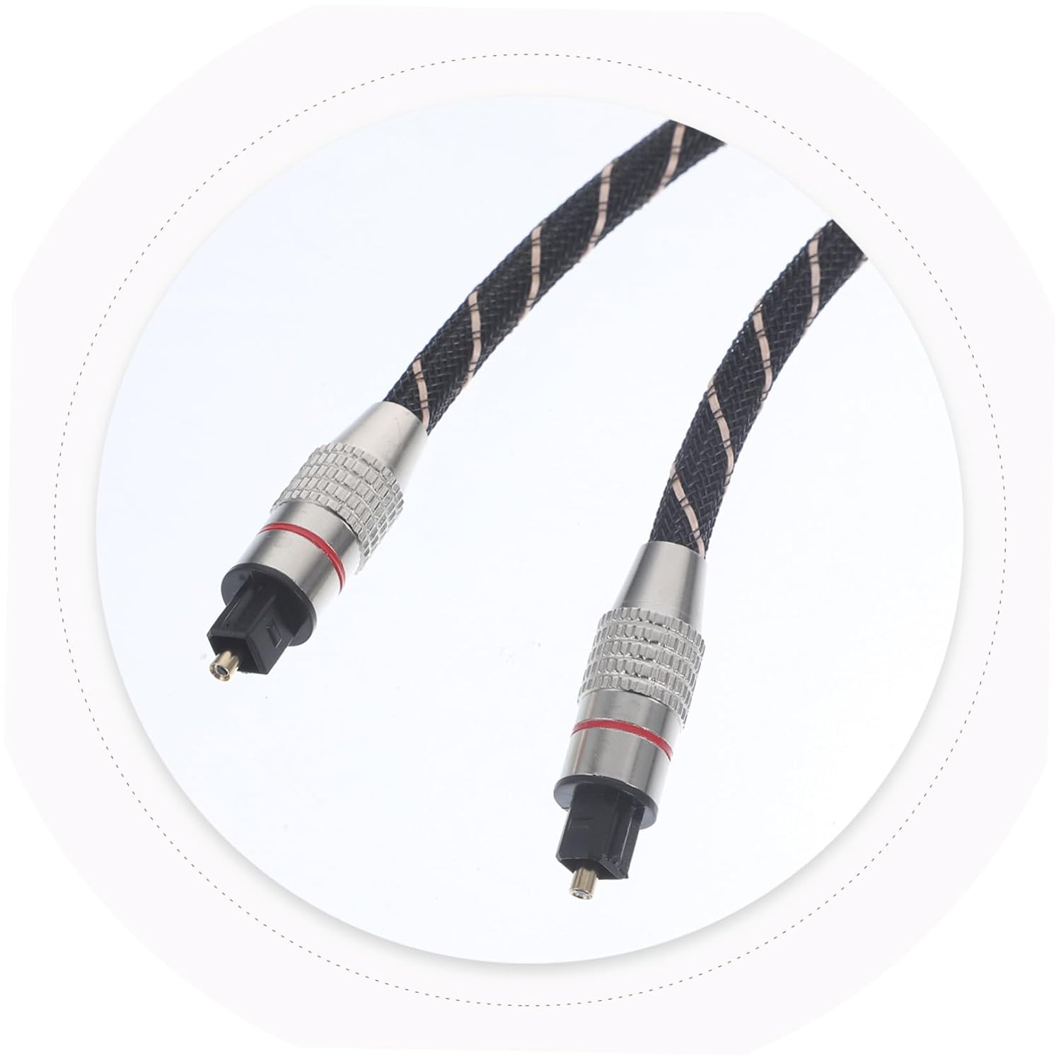 SHINEOFI Optical Fiber Audio Cable Digital Audio Cable for Home Theater System Extension Cord for Spdif Output Made of Material image number 2