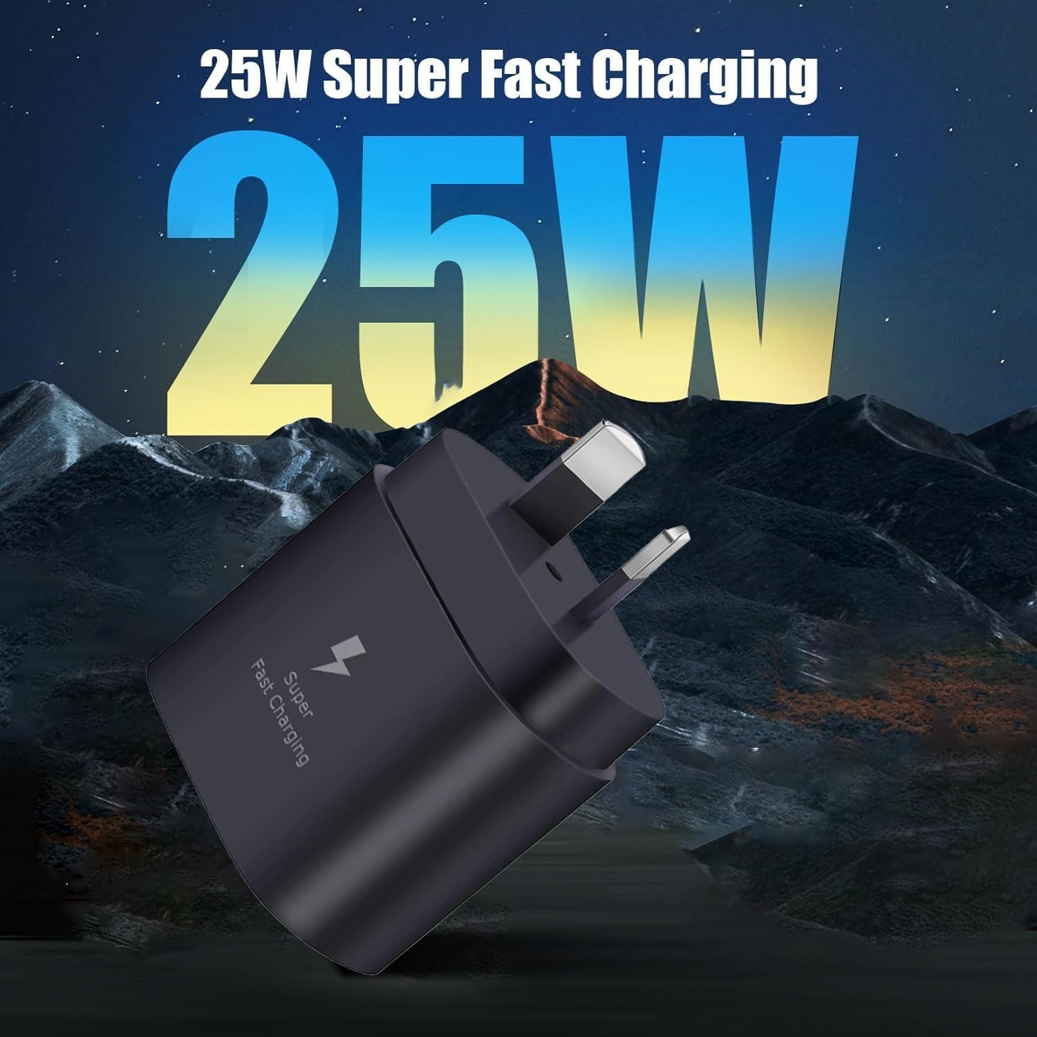 USB C Fast Charger for Samsung, 25W Super Fast Type C Charger Block, Phone Wall Plug Charger for Samsung Galaxy S25/S24 Ultra/S23/S22/S21/S20/Note 20/10, Pixel 6 5 4 Pro Xl/Iphone 16/15 Series (Black) image number 5