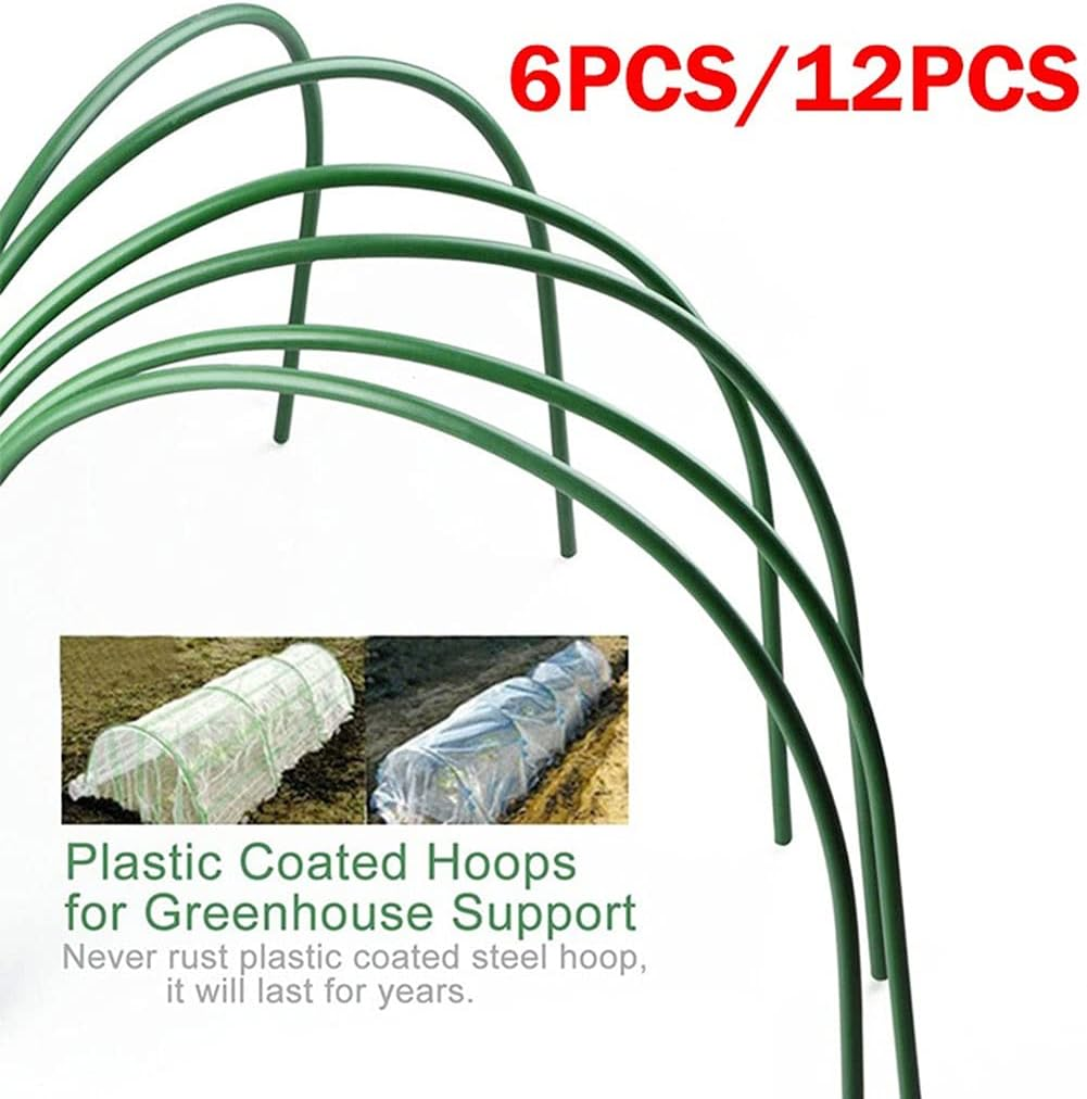 6/12PCS Greenhouse Gardening Planting Tunnel Hoop Support Hoops Plant Holder Tools, for Garden Agricultural Greenhouse Supplies (Size : 12PCS 3.2Mm) image number 1
