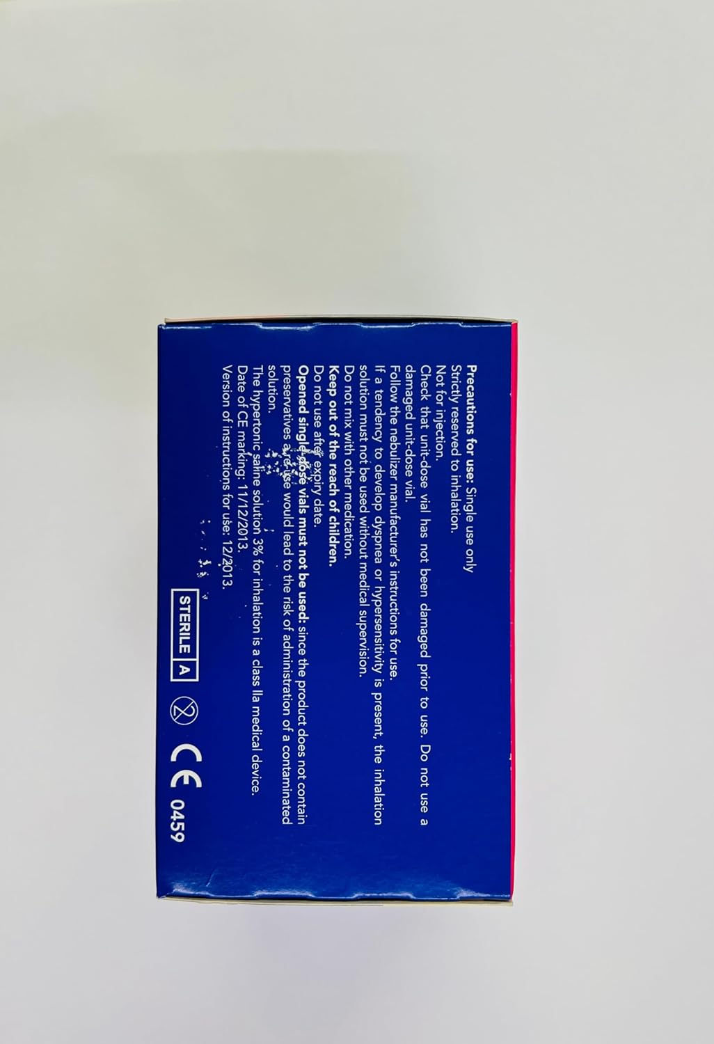 Hypertonic Saline Inhalation Solution 3%. Inhalation Solution for Adults & Children. Box Contains 30 Single Dose Vials of 4Ml. image number 1