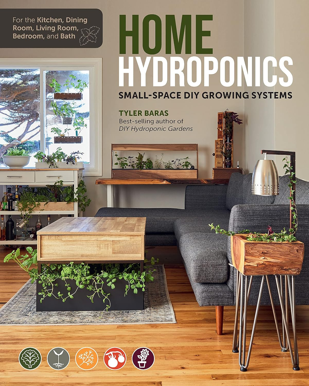 Home Hydroponics: Small-Space DIY Growing Systems for the Kitchen, Dining Room, Living Room, Bedroom, and Bath image number 4