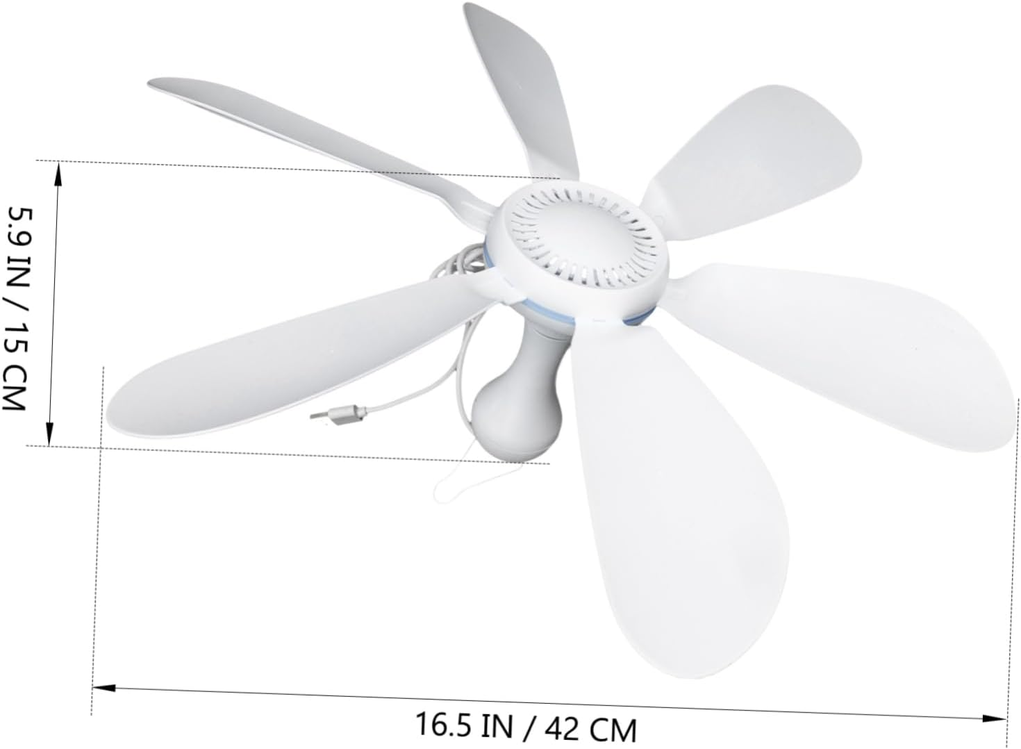 Levemolo 1 Set Portable USB Ceiling Fan for Camping Lightweight Hanging Tent Fan Design USB Rechargeable for Home Office Outdoor Use Excellent Cooling image number 4