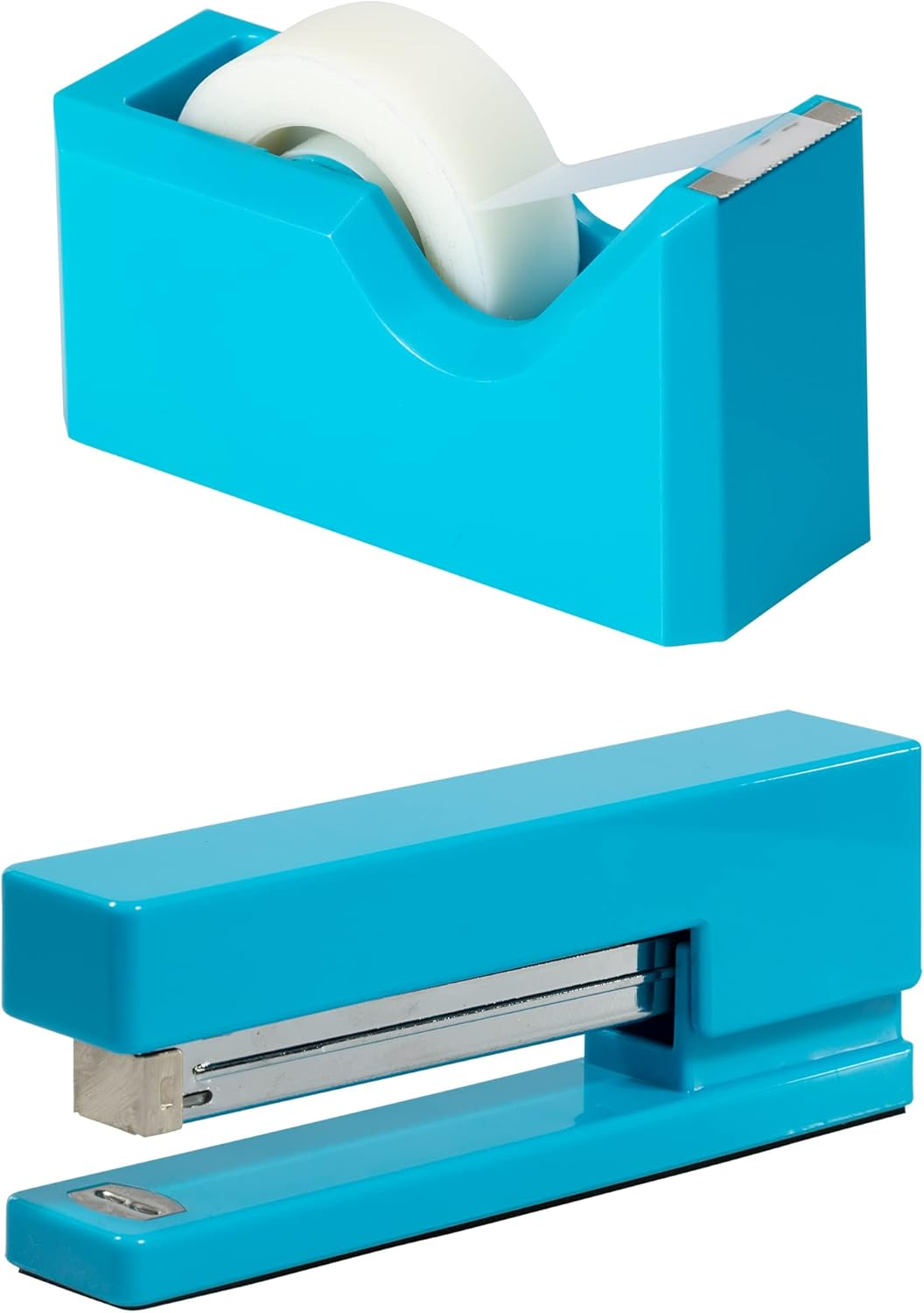 JAM PAPER Office & Desk Sets - 1 Stapler & 1 Tape Dispenser - Gold - 2/Pack