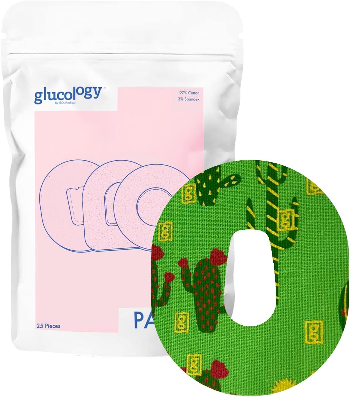 25 X CGM Patches for Dexcom G6 | Adhesive Patch | Pre-Cut CGM Patches | Premium Continuous Glucose Monitor Protection | Waterproof Tape | Diabetes and Diabetic Supplies | Planets&hellip; - Blue image number 2