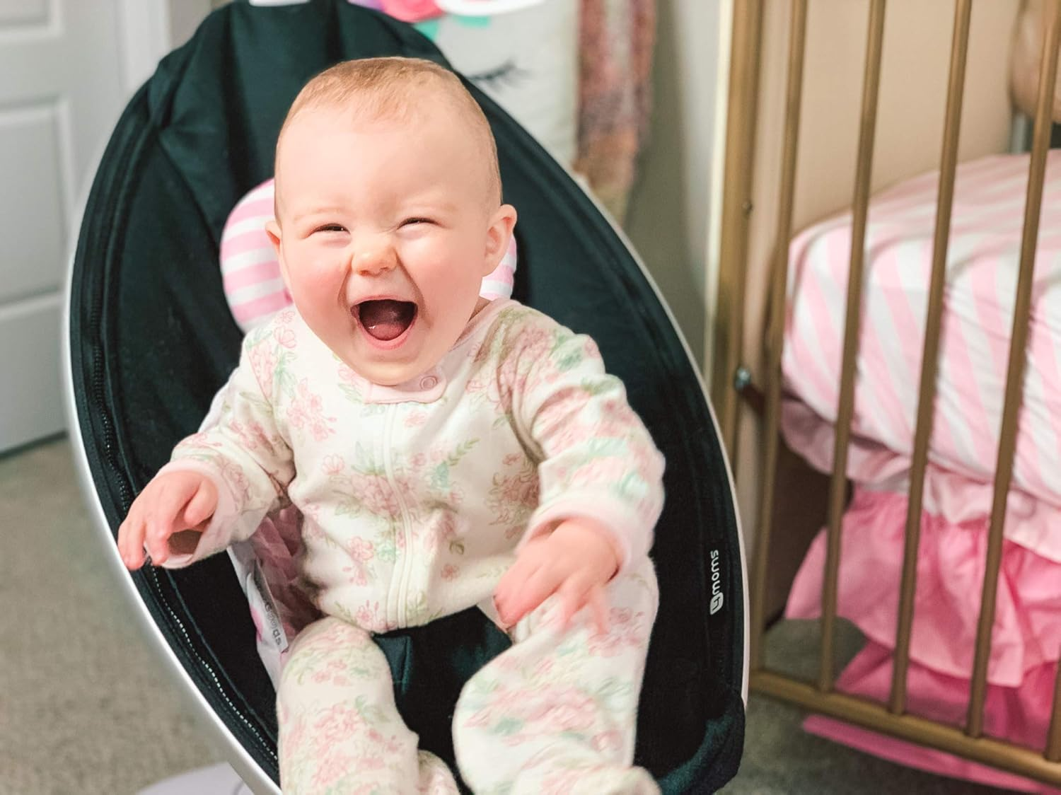 Infant Insert Compatible with 4Moms Mamaroo & Rockaroo &ndash; Car Seat Insert 2 Pack &ndash; Reversible Infant Car Seat Insert &ndash; Rockaroo & Mamaroo Newborn Insert &ndash; Soft Plush Minky Car Seat Head Support Insert image number 2