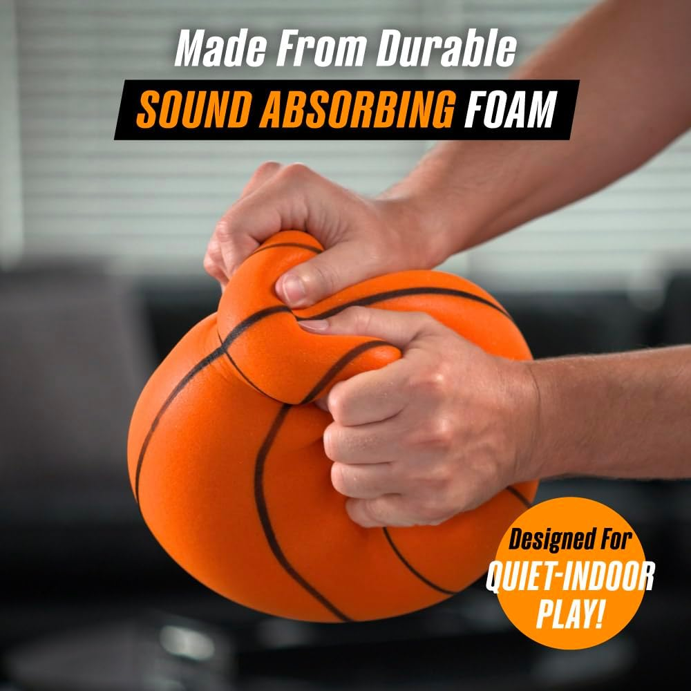 Basketball Ultra-Quiet Super Soft Sports Ball for Indoor Play image number 6