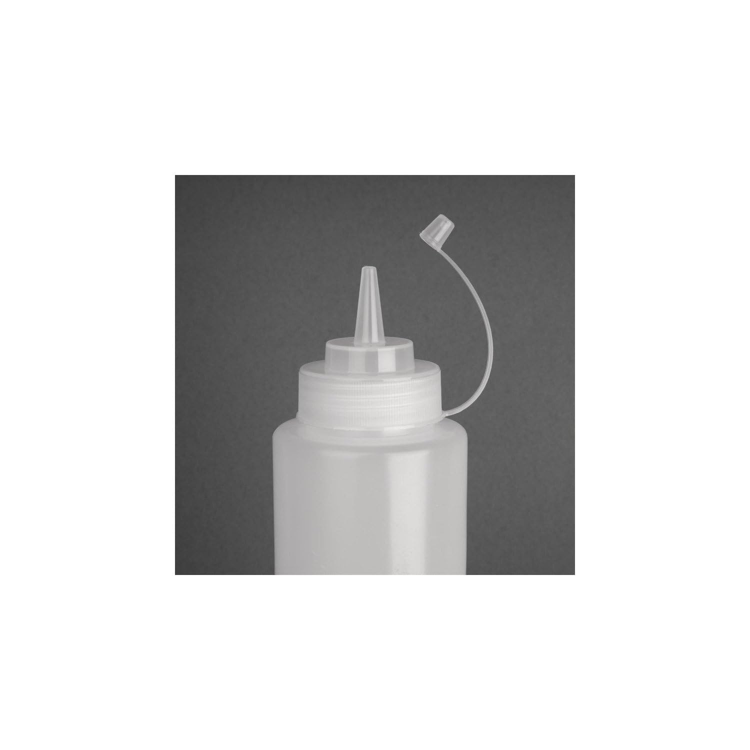 Vogue Lidded Squeeze Sauce Bottle 994 Ml Capacity, Clear image number 3