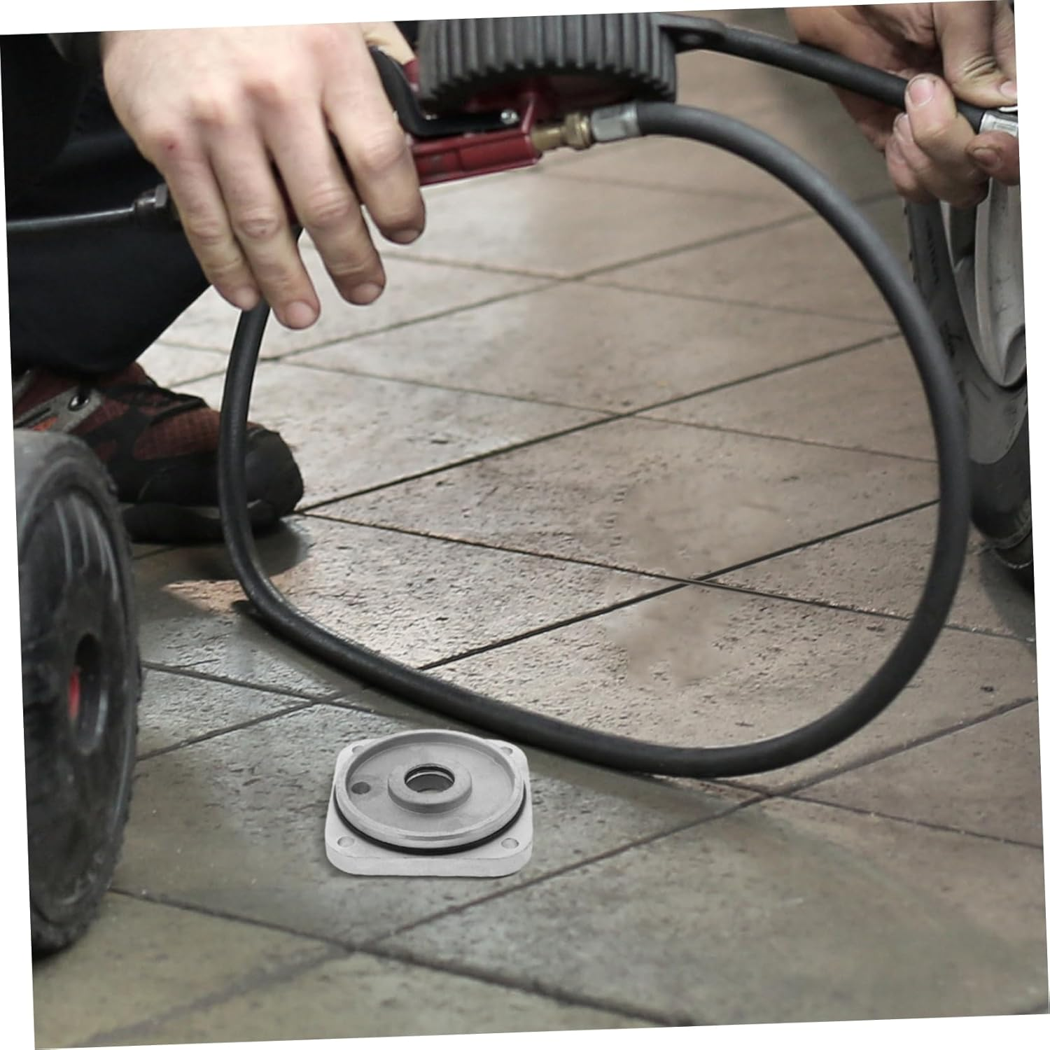 CTIRCHIU Tire Changer Cylinder Cap Auxiliary Arm Tire Changing Tool for Car Mechanics Sturdy Alloy Cylinder Lid Accessories image number 6