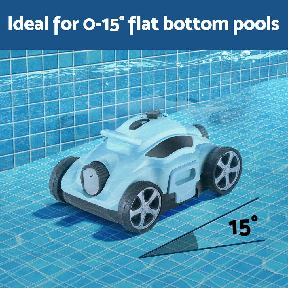 AQUA BUDDY Robotic Pool Cleaner Automatic Floor Vacuum Swimming Cordless Filter image number 5