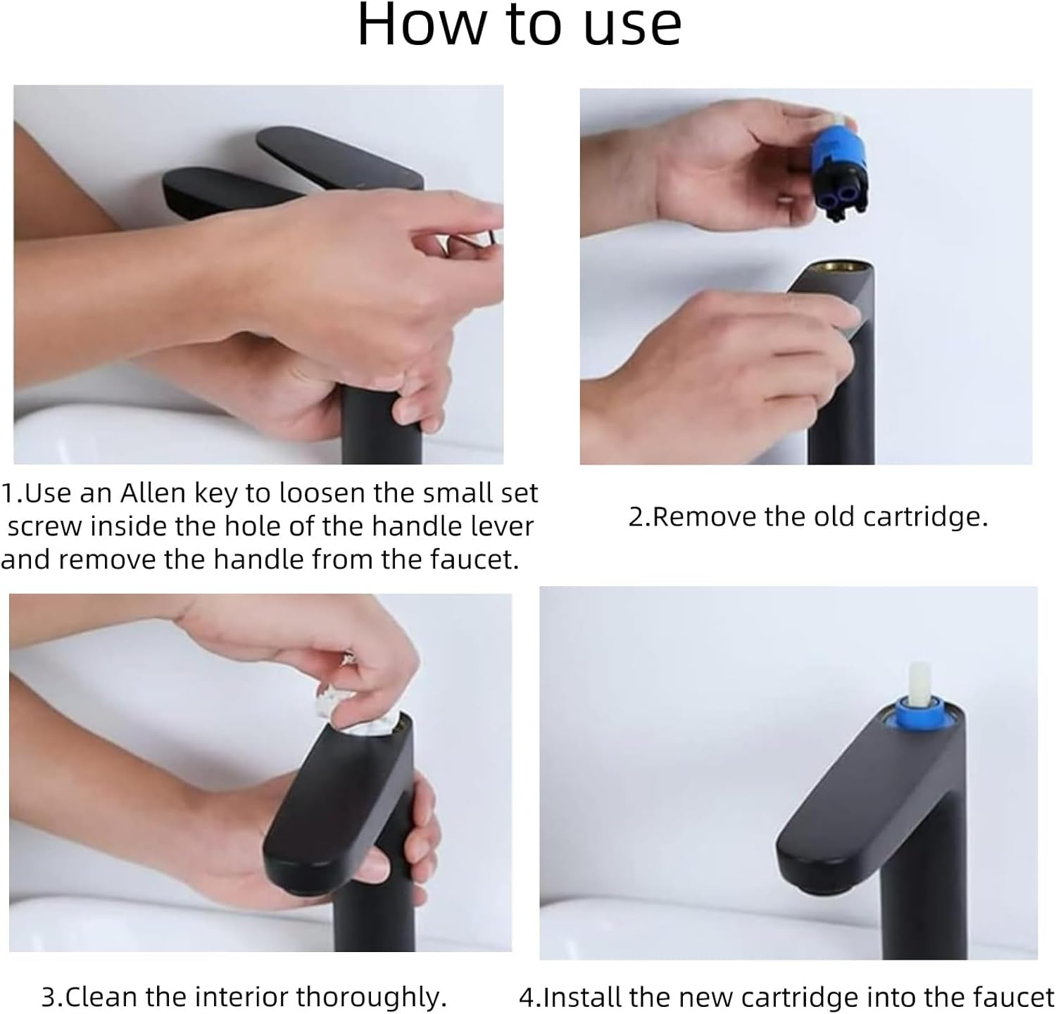 Ceramic Cartridge 35 Mm (Pack of 2) - Replacement Part for Single Lever Kitchen Tap, Washbasin Tap, Shower Mixer Tap image number 2