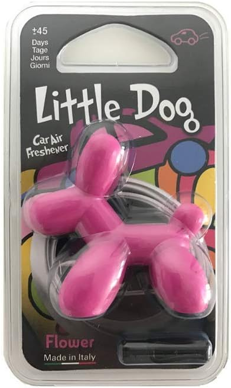 Little Dog Car Air Freshener, Flower, Pink (LD003) image number 5