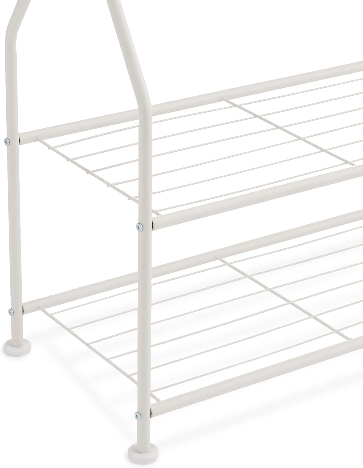 Amazon Basics Wardrobe with Two Bottom Shelves, White, 67.9 X 35.5 X 149.8 Cm image number 2